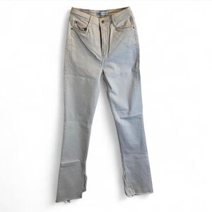 Zara Cream Button-Detail Pants